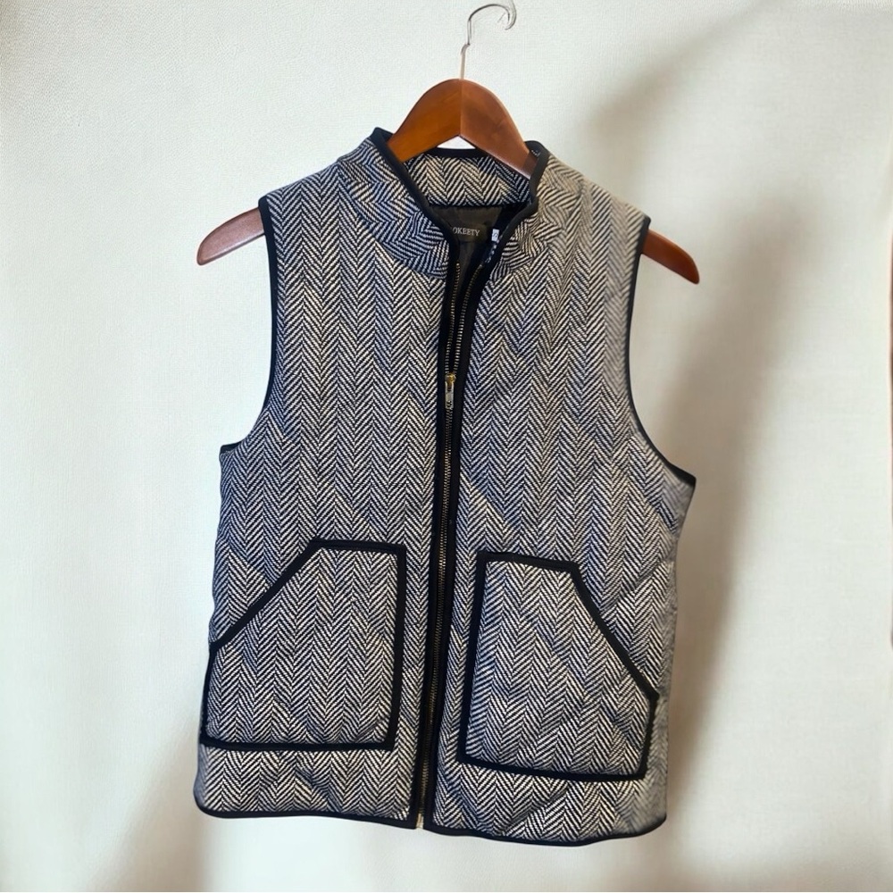 MEROKEETY Quilted Vest Size Small